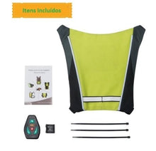 Carregar imagem no visualizador da galeria, COLETE LED REFLEXIVO PARA CICLISTAS
